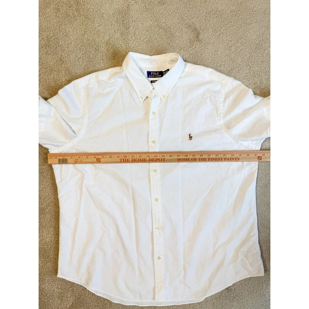 Polo Ralph Lauren Classic Fit Oxford Shirt White Button Down Men's XXL